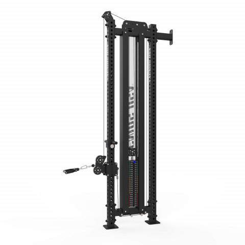 Wall Mounted Weight Stack Adjustable Pulley Station H 270 cm.